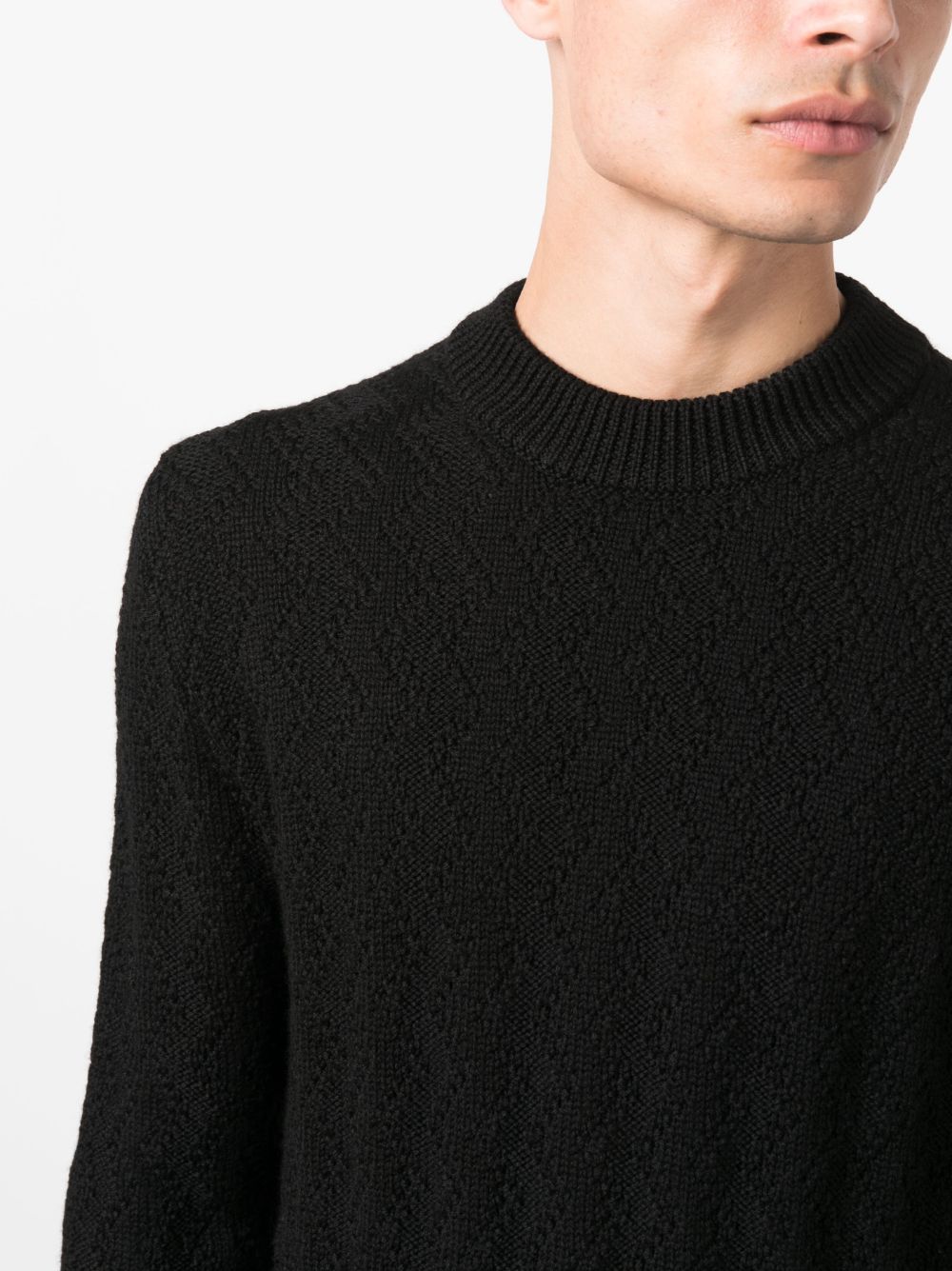 Maglione Uomo Nero Lana GAELPWI2301 099 TAGLIATORE