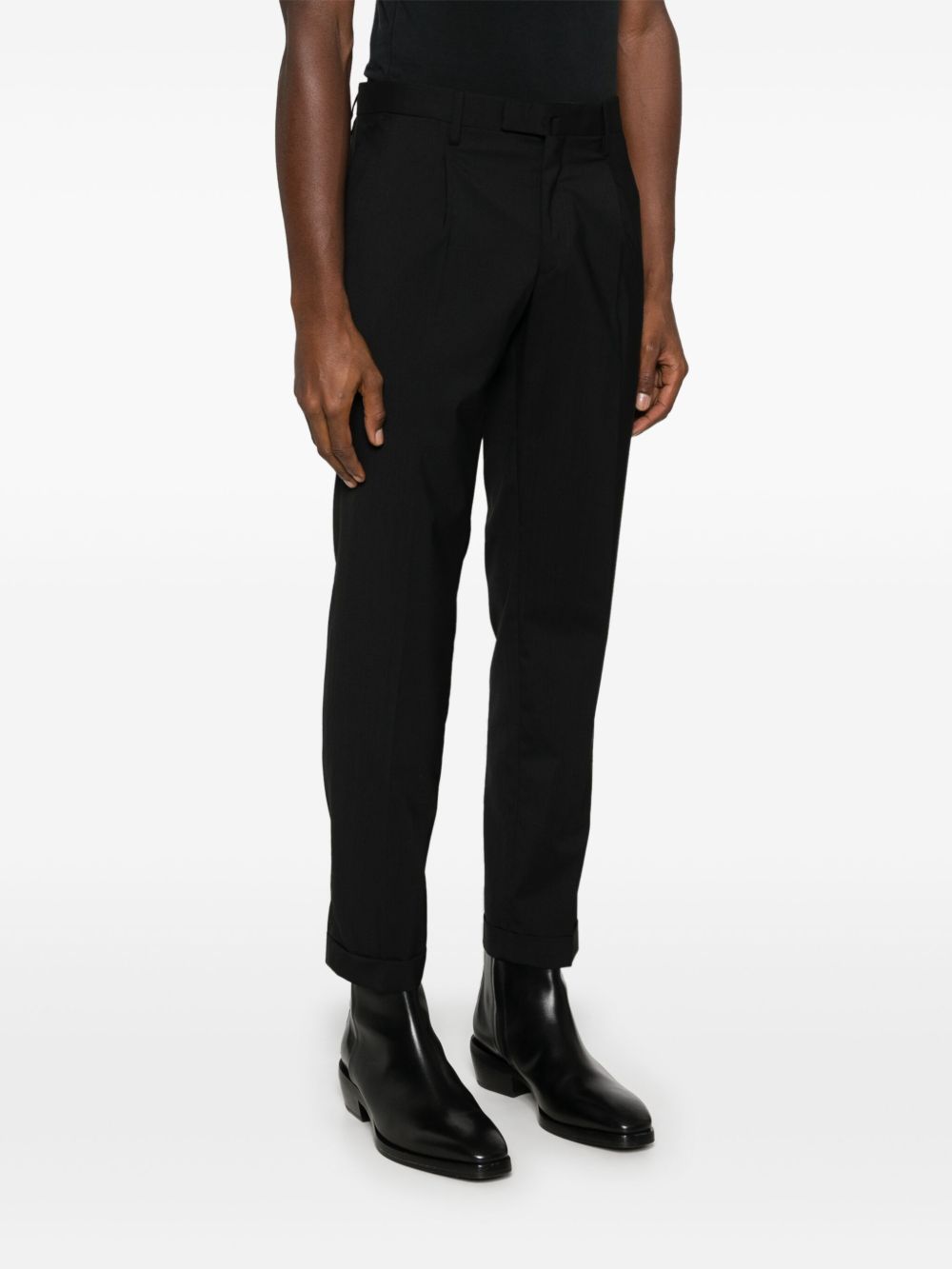 Pantalone nero gamba affusolata BG21S324082 00010 BRIGLIA