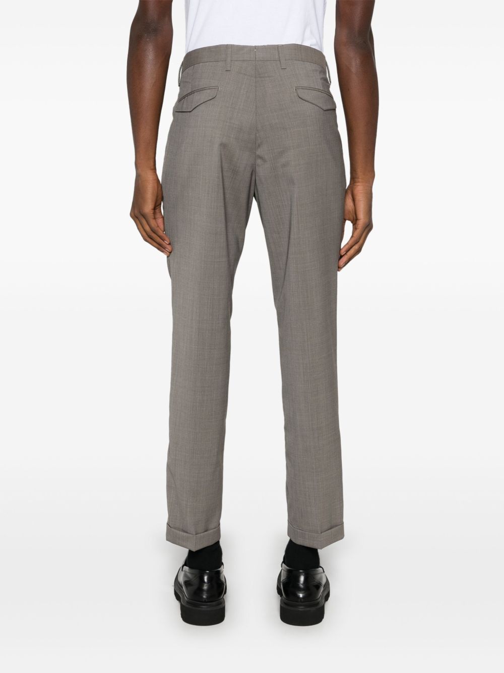 Pantalone tortora gamba affusolata BG21S324082 00036 BRIGLIA