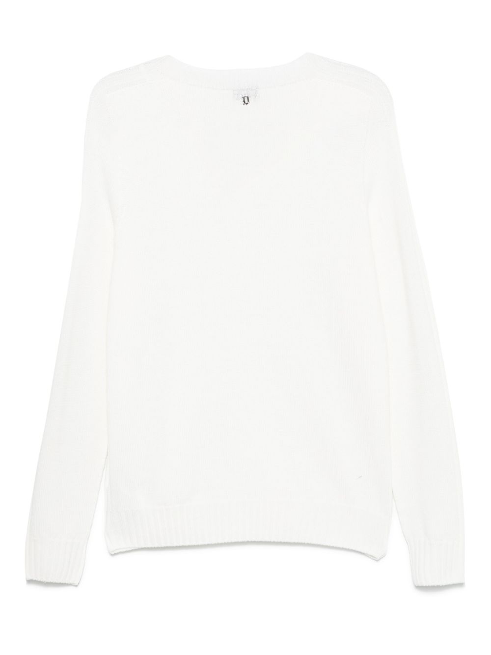 Maglione bianco in lana UT166M00856002 005 DONDUP