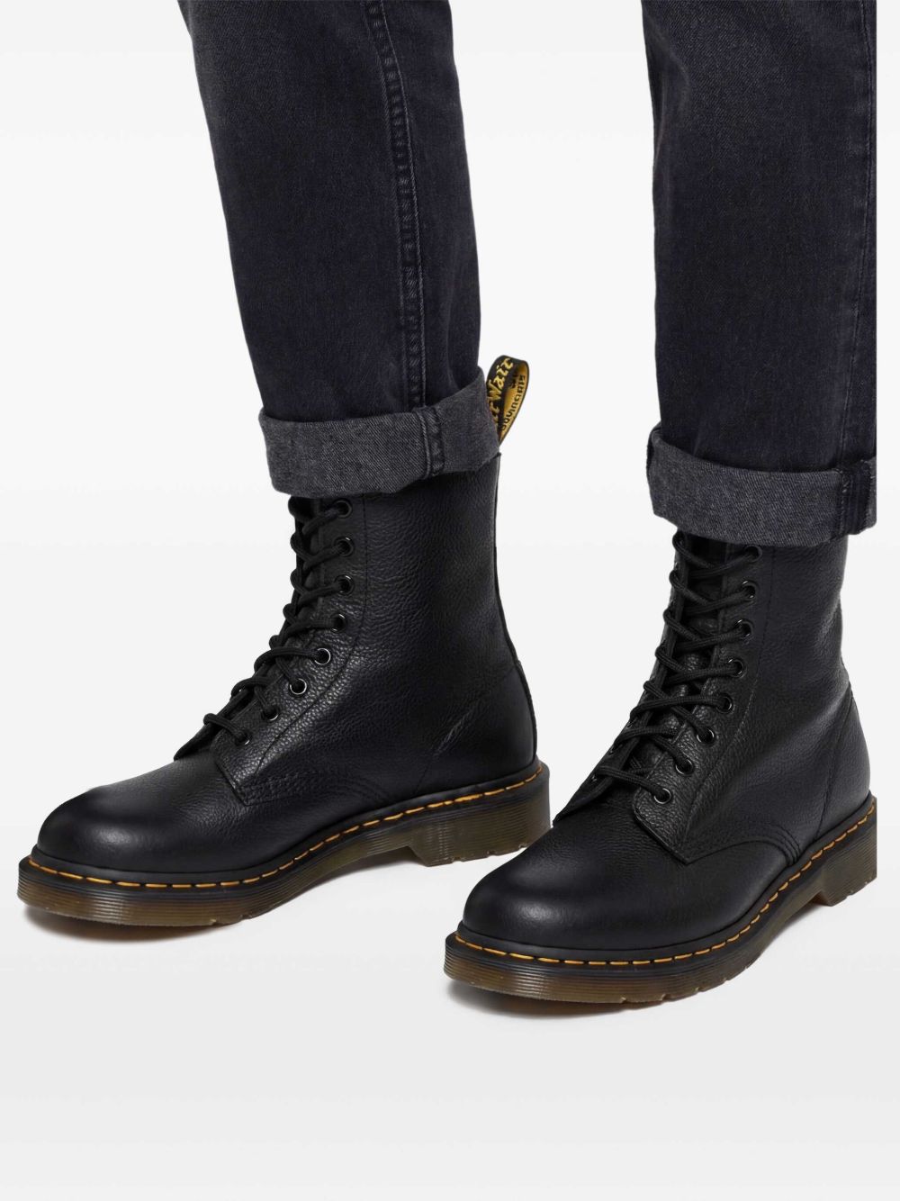 Stivali Pascal in pelle Virginia neri 13512 006 DR.MARTENS