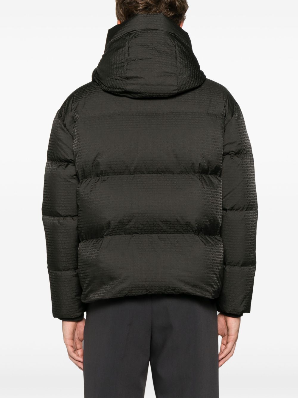 Giubbino verde militare logo all-over 6D1BC31NNXZ 05A6 EMPORIO ARMANI