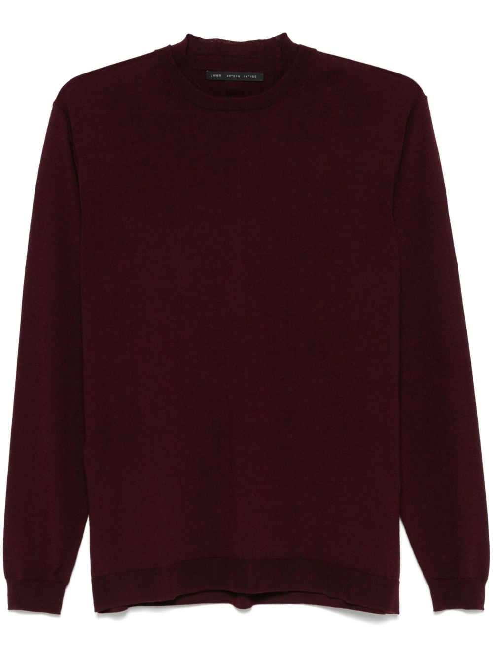Maglione k139 bordeaux in maglia fine lana L1MFW24256687 R032 LOW BRAND