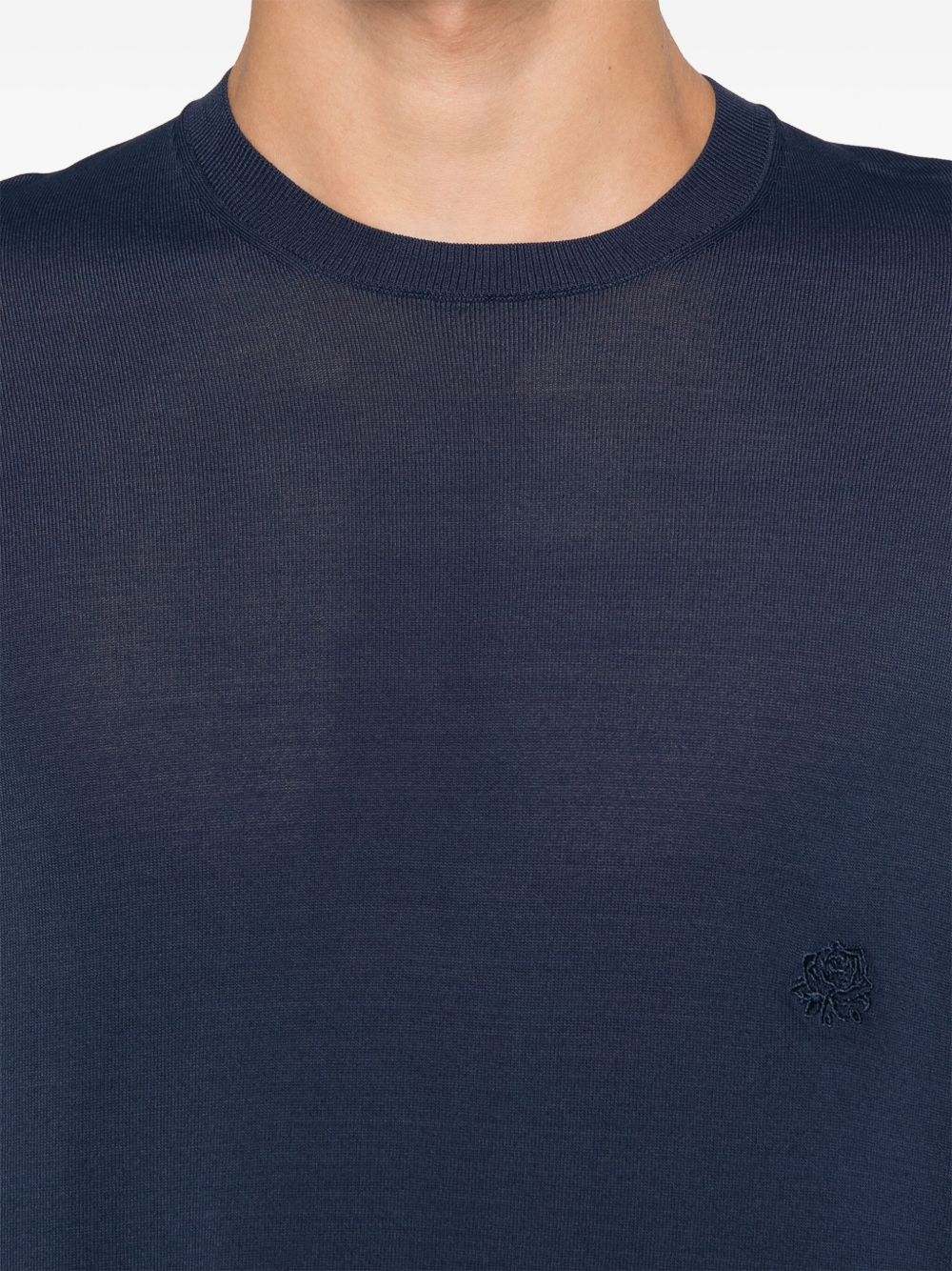 maglioncino k186 blu mezze maniche L1MFW24256699 E044 LOW BRAND