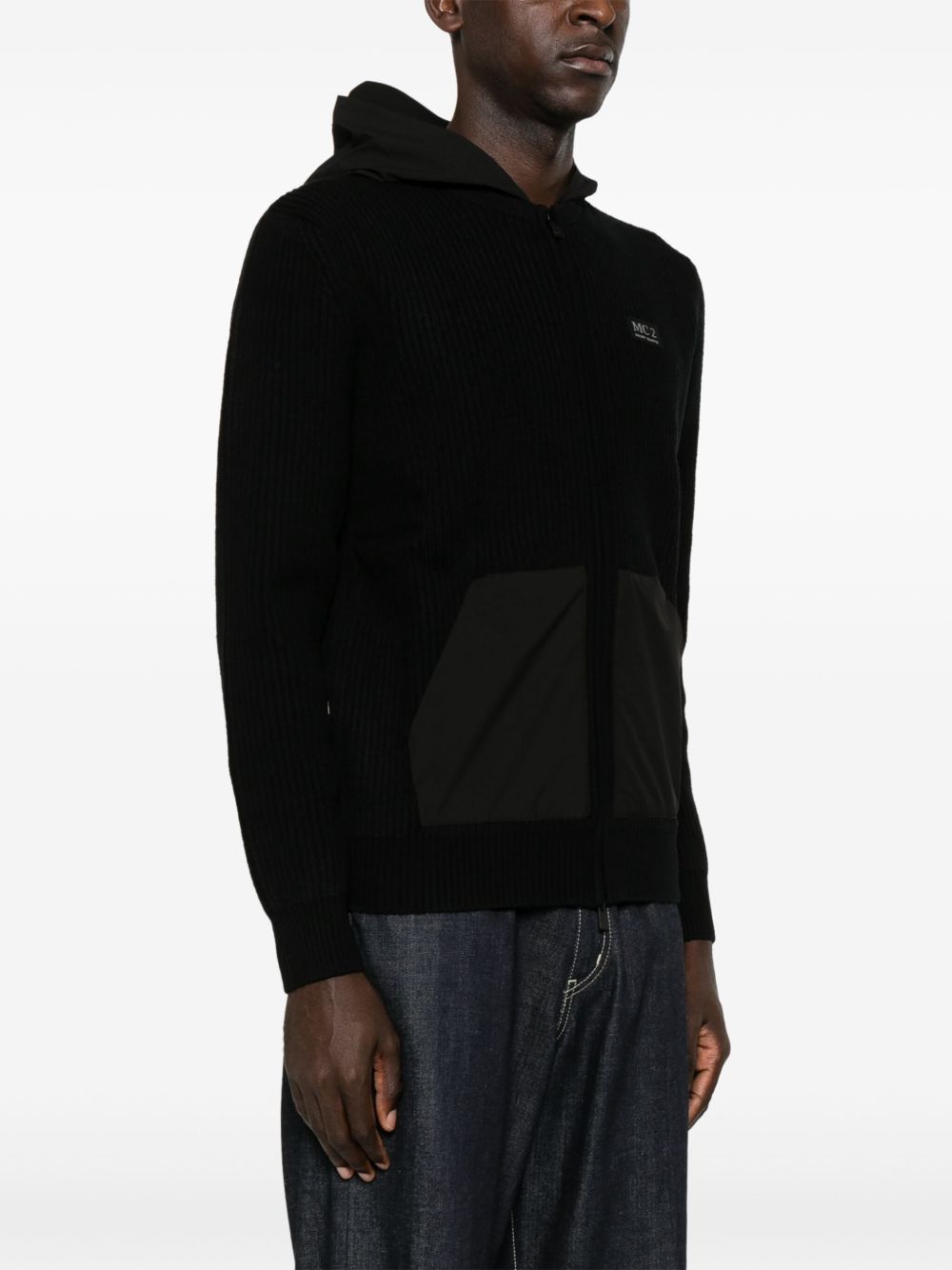 Cardigan wiberg nera WIB0002 00095G MC2 SAINT BARTH