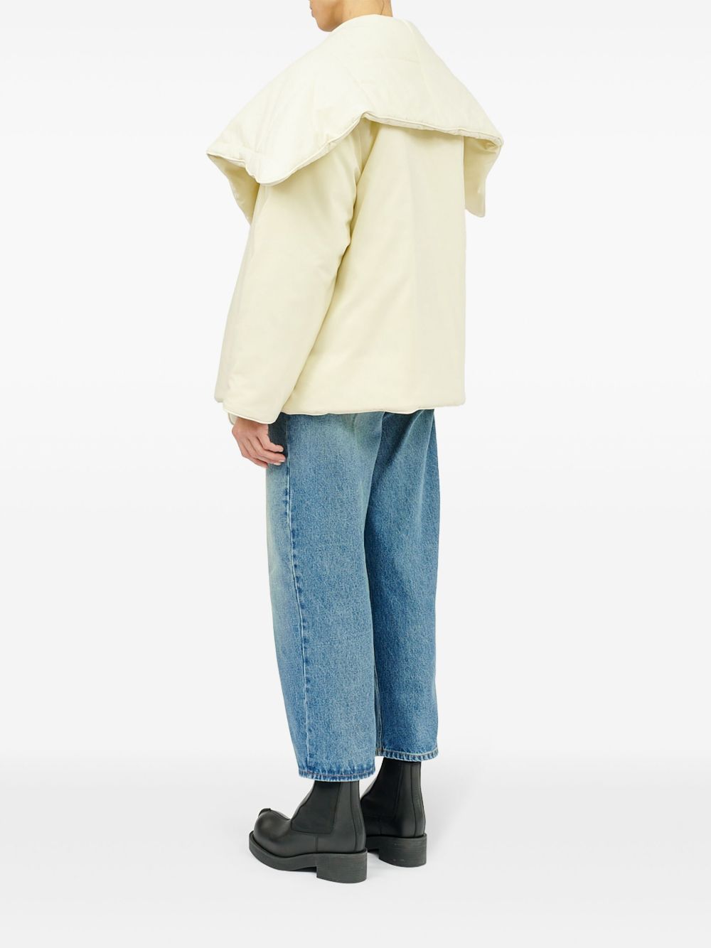 Piumino crema reverse oversize S52AM0300M35151 102 MM6 MAISON MARGIELA