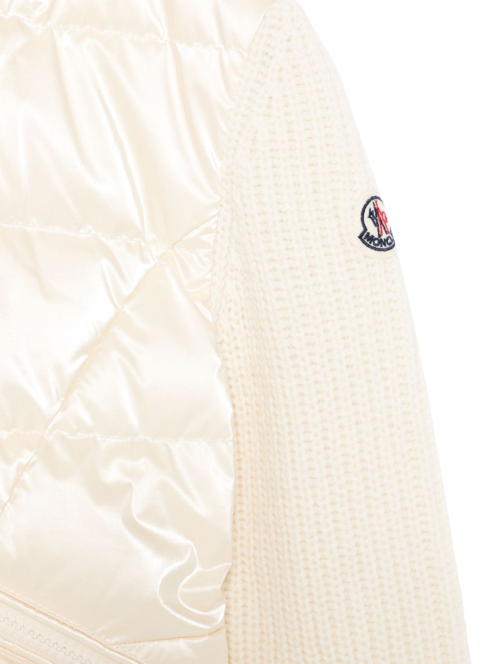 Cardigan imbottito panna 9549B00011M1241 034 MONCLER KIDS