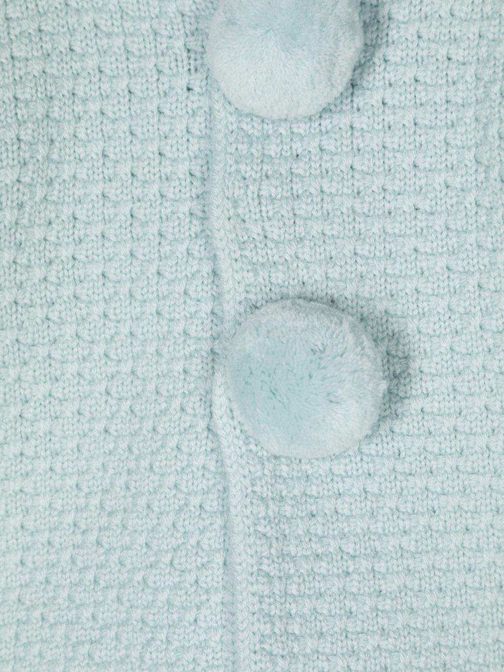 Cardigan acqua marina in maglia big bottoni 012112136 031 PAZ RODRIGUEZ KIDS
