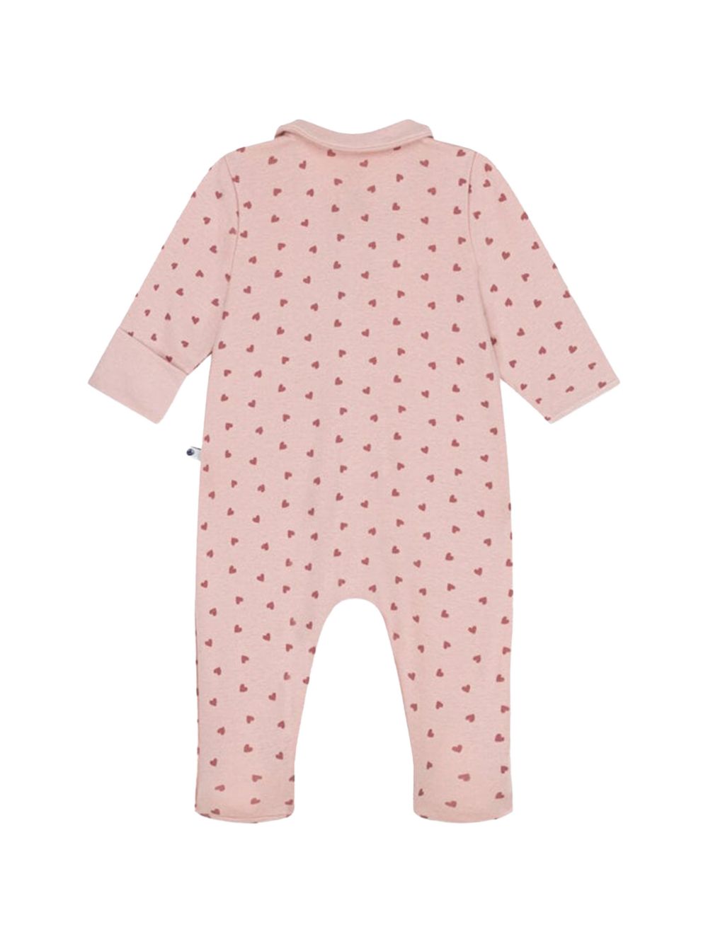 Tutina rosa cipria cuori all-over A0AV7 01 PETIT BATEAU KIDS