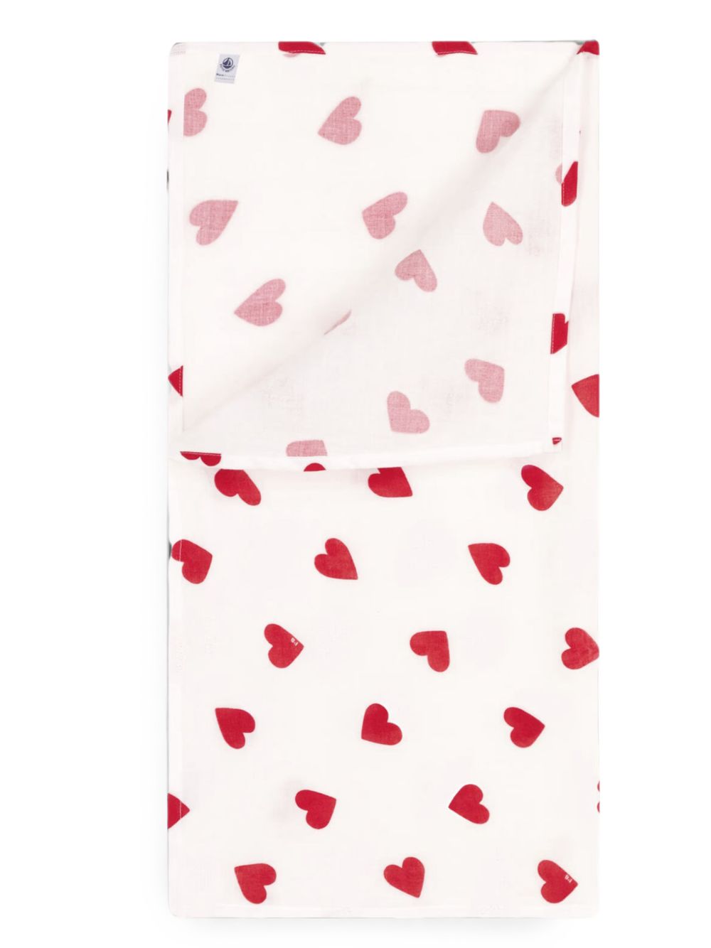 Mussola fantasia a cuori neonato A0AVE 01 PETIT BATEAU KIDS