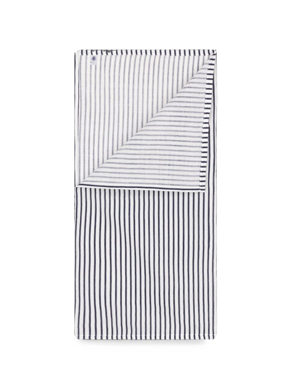 Mussola fantasia a righe blu neonato A0AVG 01 PETIT BATEAU KIDS