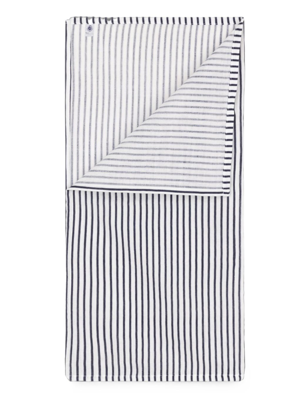 Mussola fantasia a righe blu neonato A0AVG 01 PETIT BATEAU KIDS