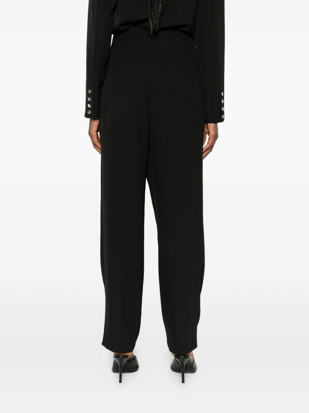 Pantaloni a Vita Alta con Dettaglio ad Anello ED0076 NERO BABYLON EUREKA