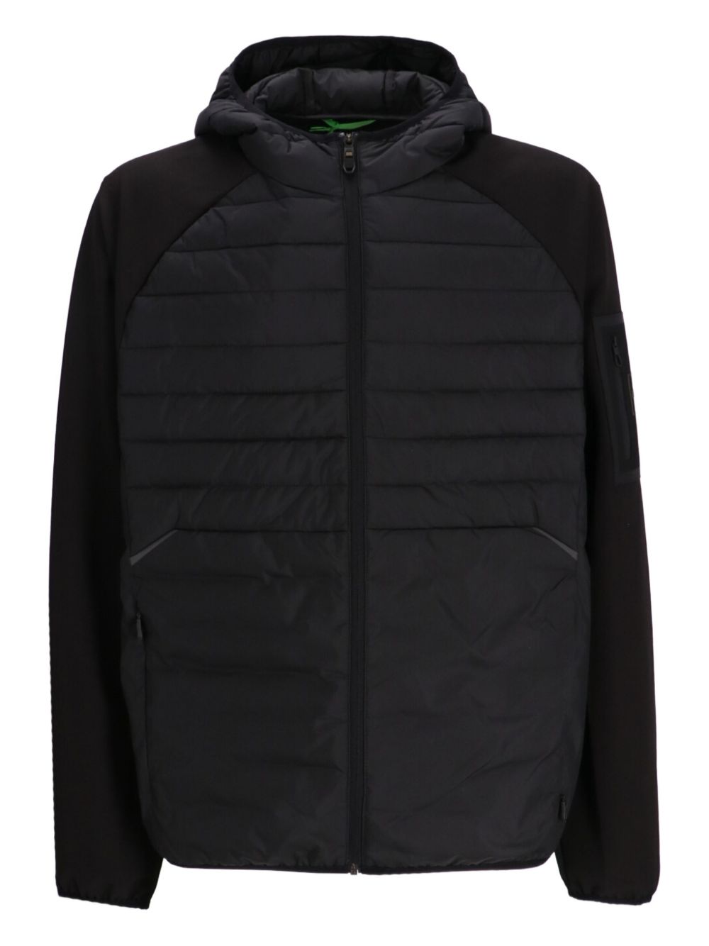 Giacca Imbottita con Cappuccio Nera 50541032 001 BOSS