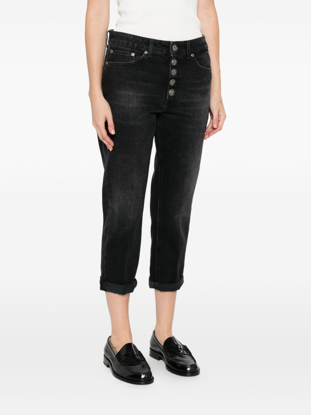 Jeans Boyfriend Crop Nero DP268BDS0369LM3DDD 999 DONDUP