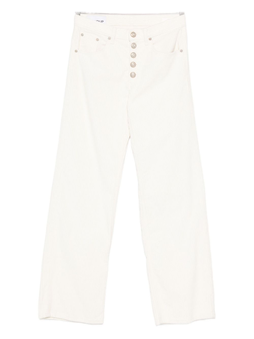 DONDUP Pantaloni beige abbottonati in velluto a coste DP427VS0031XXXDDD 017 DONDUP