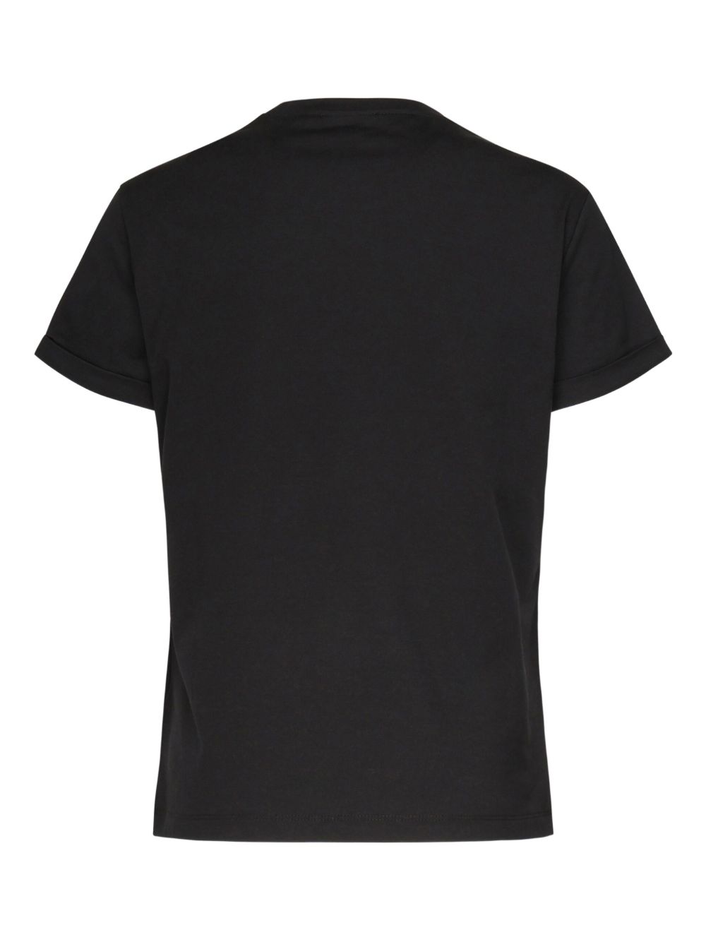 DONDUP T-shirt nera con logo frontale Made in Italy DS039JF0271DDU6DD 999 DONDUP