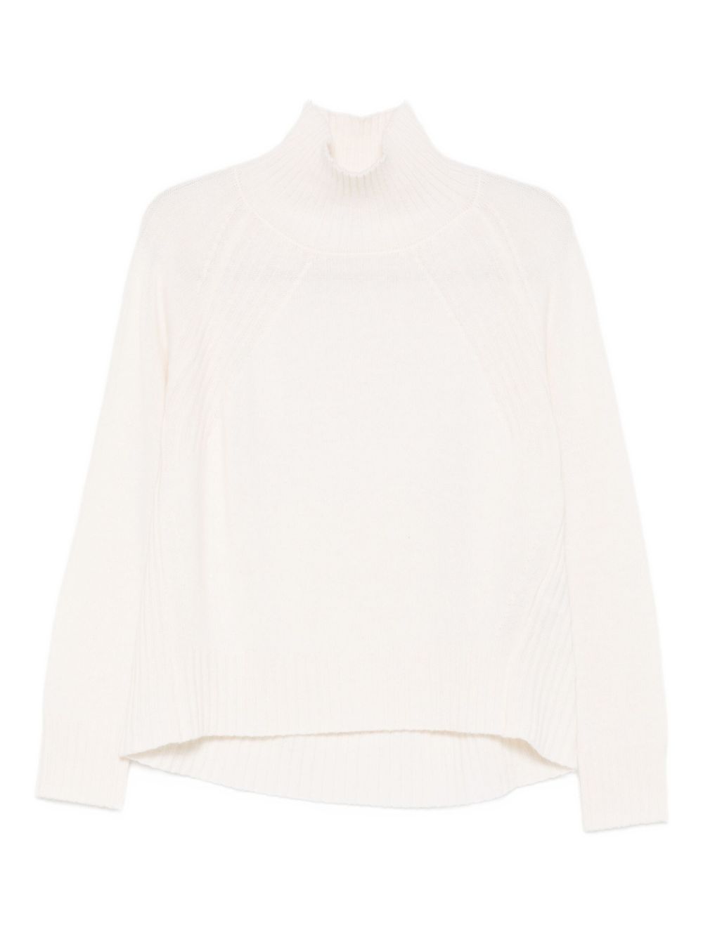 Maglione bianco a collo alto in maglia fine DT382M00967002DDD 002 DONDUP