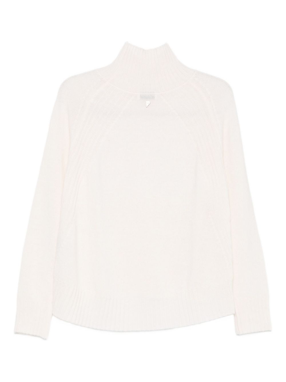Maglione bianco a collo alto in maglia fine DT382M00967002DDD 002 DONDUP