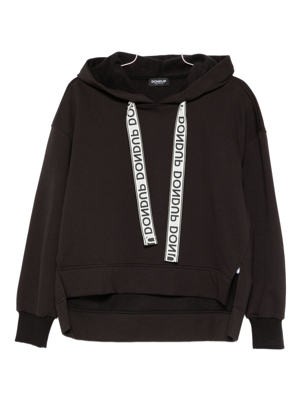 Felpa nera con cappuccio F502KF0234XXXDDC 999 DONDUP