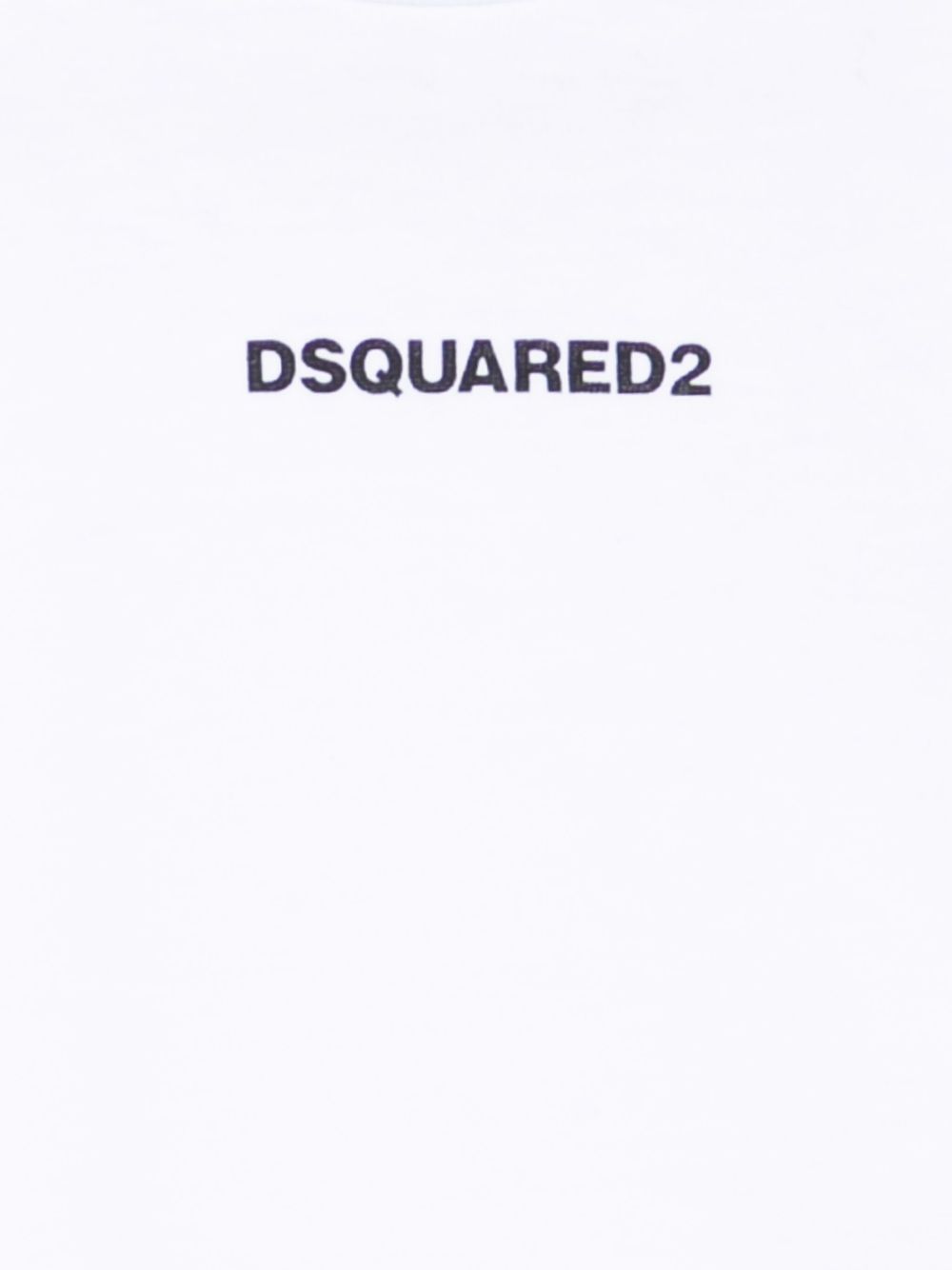 T-shirt a Maniche Lunghe con Logo DQ3108D004G DQ100 DSQUARED KIDS