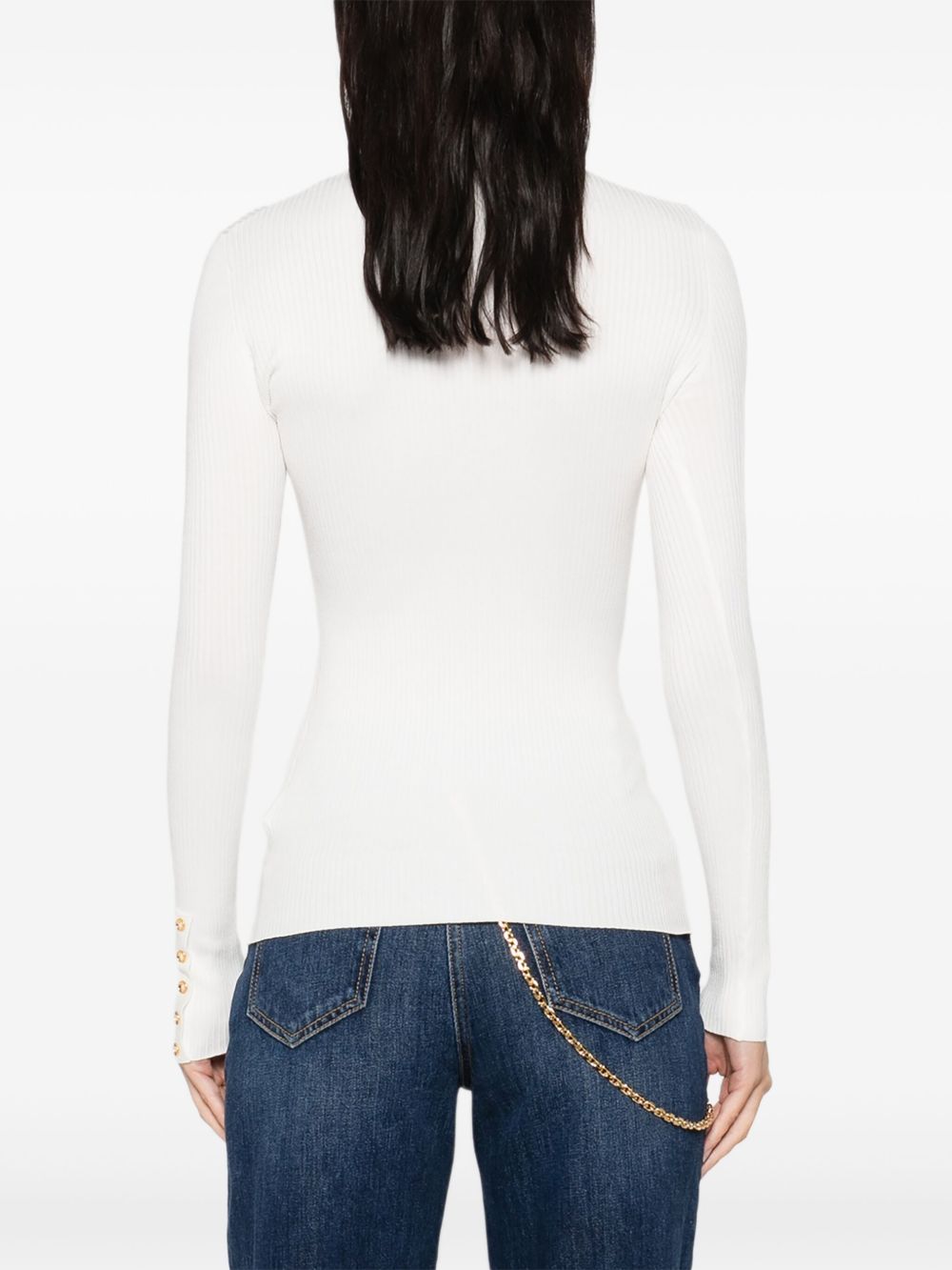 Maglione a Collo Alto con Polsini Abbottonati MK11B56E2 360 ELISABETTA FRANCHI