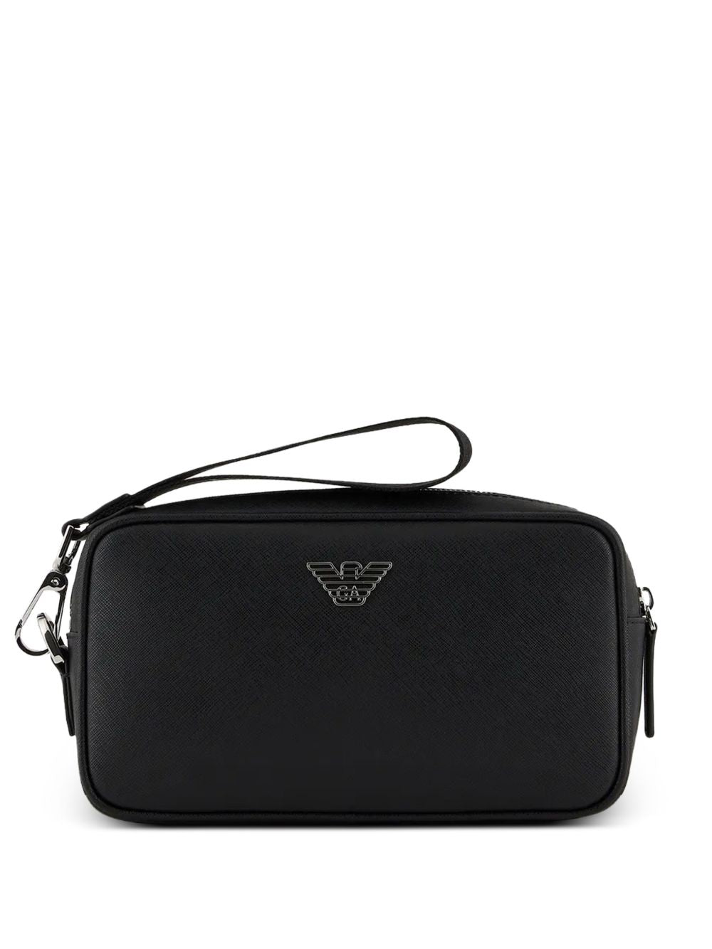 Pochete nera con logo e chiusura a zip Y4R356Y138E 81072 EMPORIO ARMANI