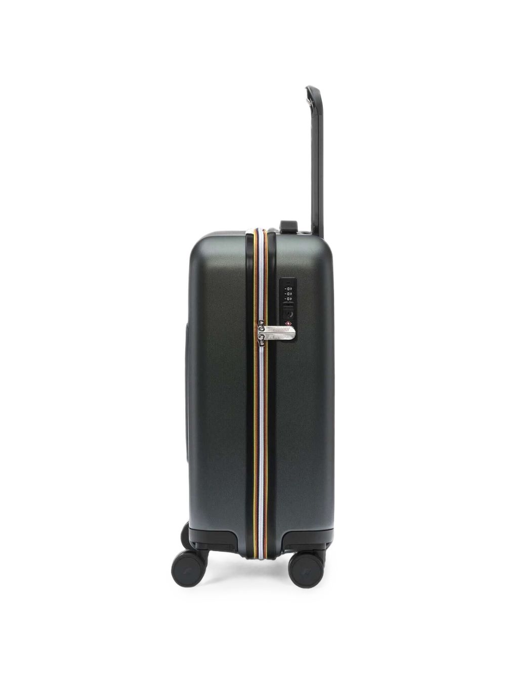 Valigia Eudoxie verde scuro con logo e chiusura TSA K81372W WMR K-WAY