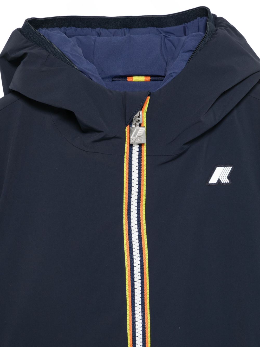 Giacca reversibile blu con cappuccio e zip K71337W B0S K-WAY KIDS