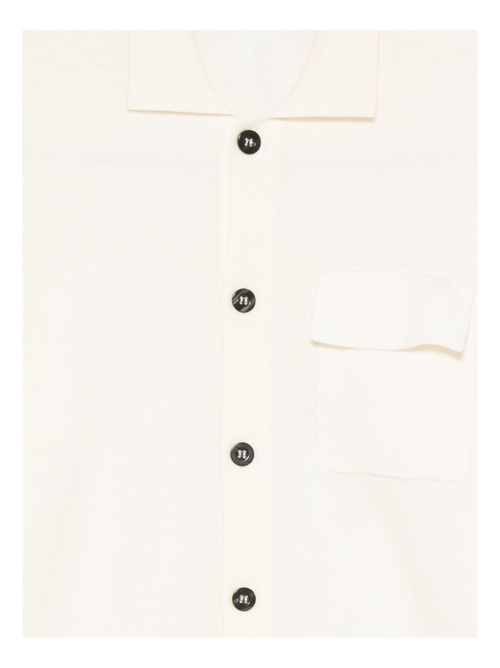 Cardigan bianco in lana merino con collo a V e chiusura a bottone L1MFW25266737 A014 LOW BRAND