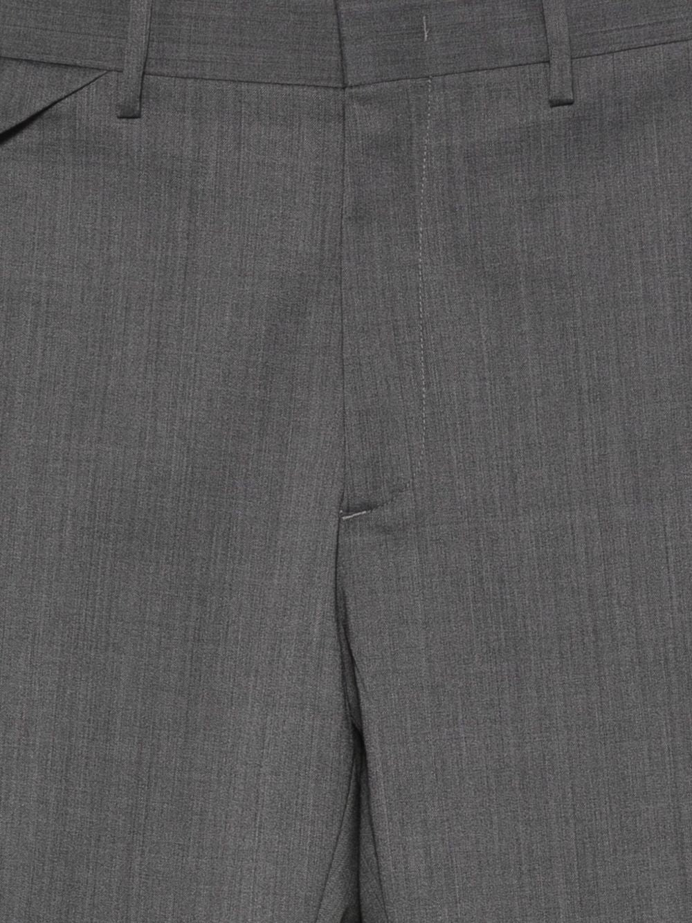 Pantaloni grigi con tasche e chiusura frontale L1PFW25266919 N013 LOW BRAND