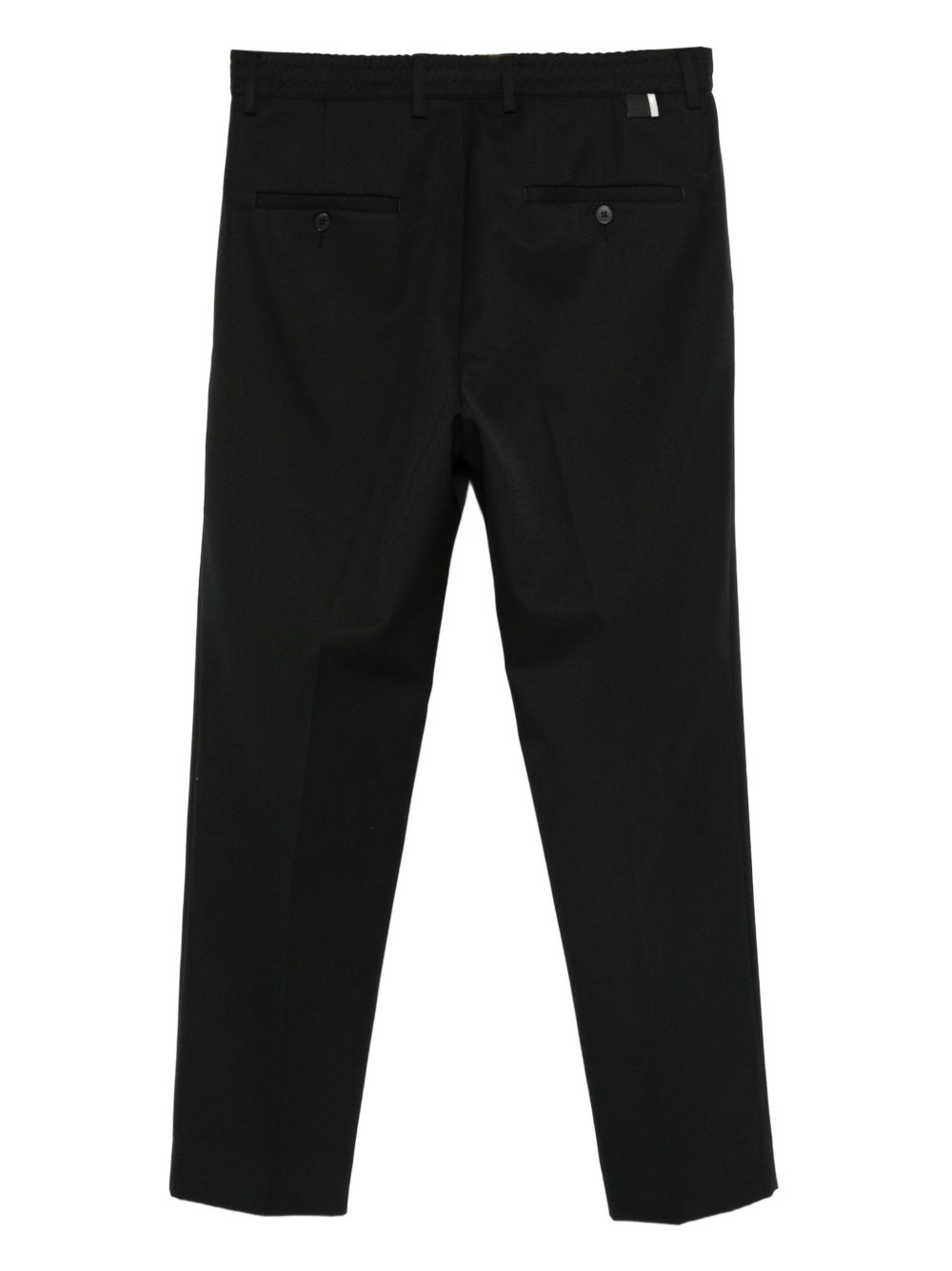 Pantaloni Neri Plissettati con Tasche L1PFW25266942 D001 LOW BRAND