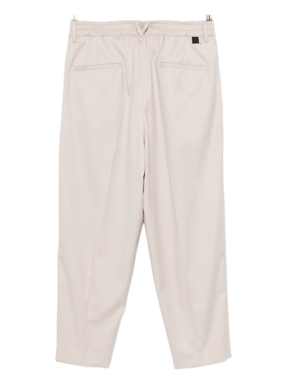 Pantaloni beige dritti con pieghe L1PFW25266968 A039 LOW BRAND
