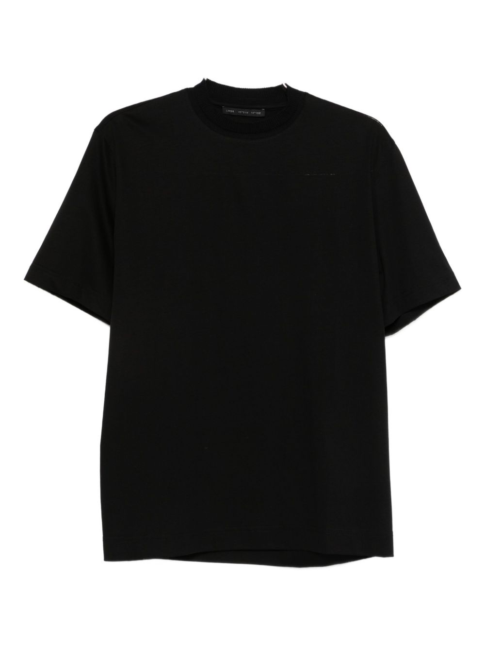 T-shirt nera in cotone L1TFW25266568 D001 LOW BRAND