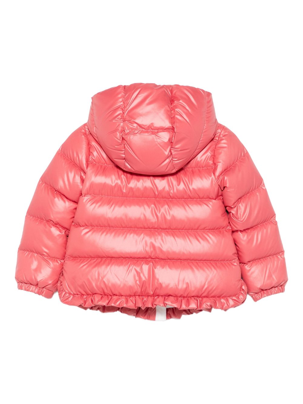 Giacca Bambina con Cappuccio e Ruches Trapuntata Rossa K29511A00036597YX 56H MONCLER KIDS