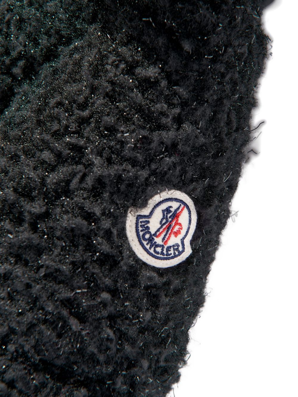 Giacca nera trapuntata con cappuccio K29541A0009389B68 999 MONCLER KIDS