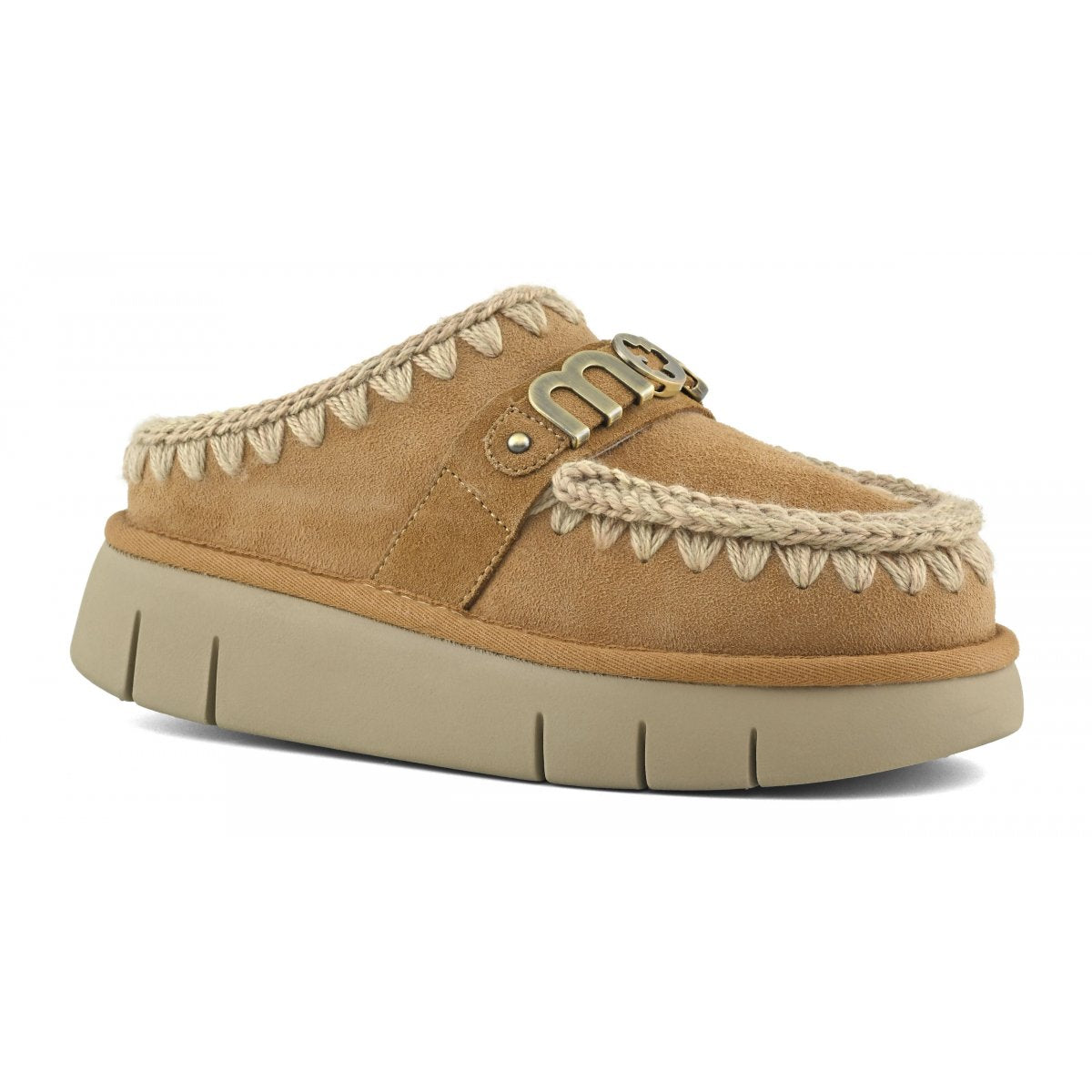 Ciabatta Bounce clog placchetta logo savana MUFW531001A SAV MOU