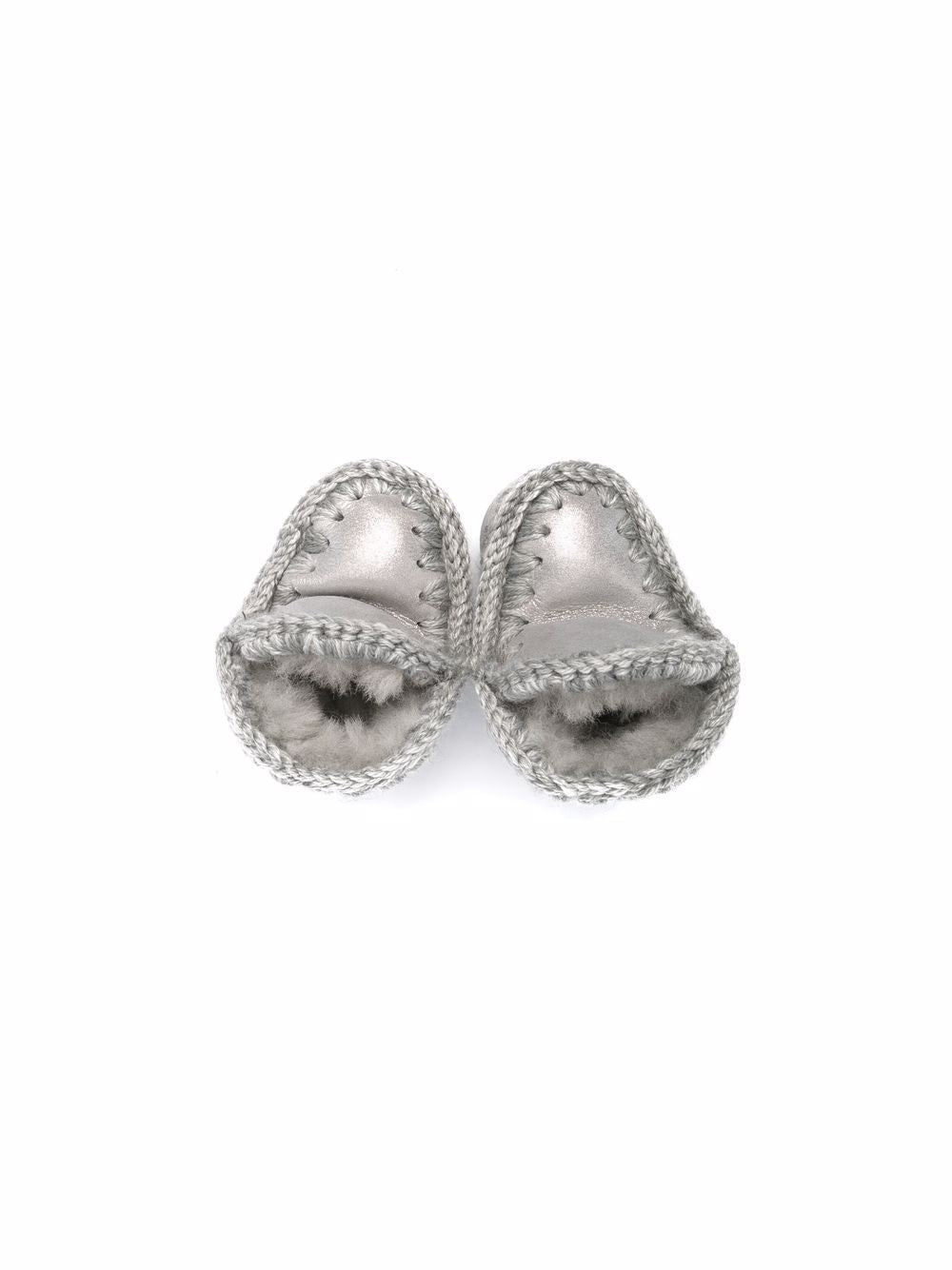 Stivaletto baby Eskimo in montone double face MUFI101000C MGSIL MOU KIDS