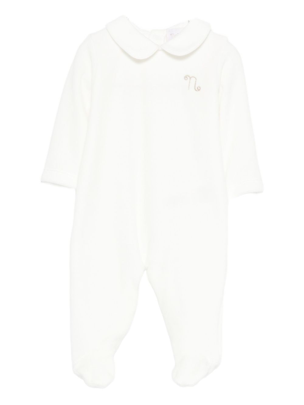 Tutina con logo ricamato CON0490 BIANCO NANAN KIDS