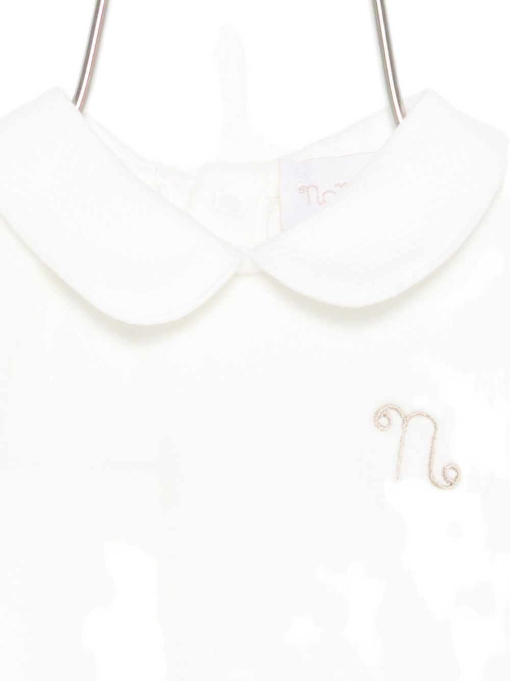 Tutina con logo ricamato CON0490 BIANCO NANAN KIDS