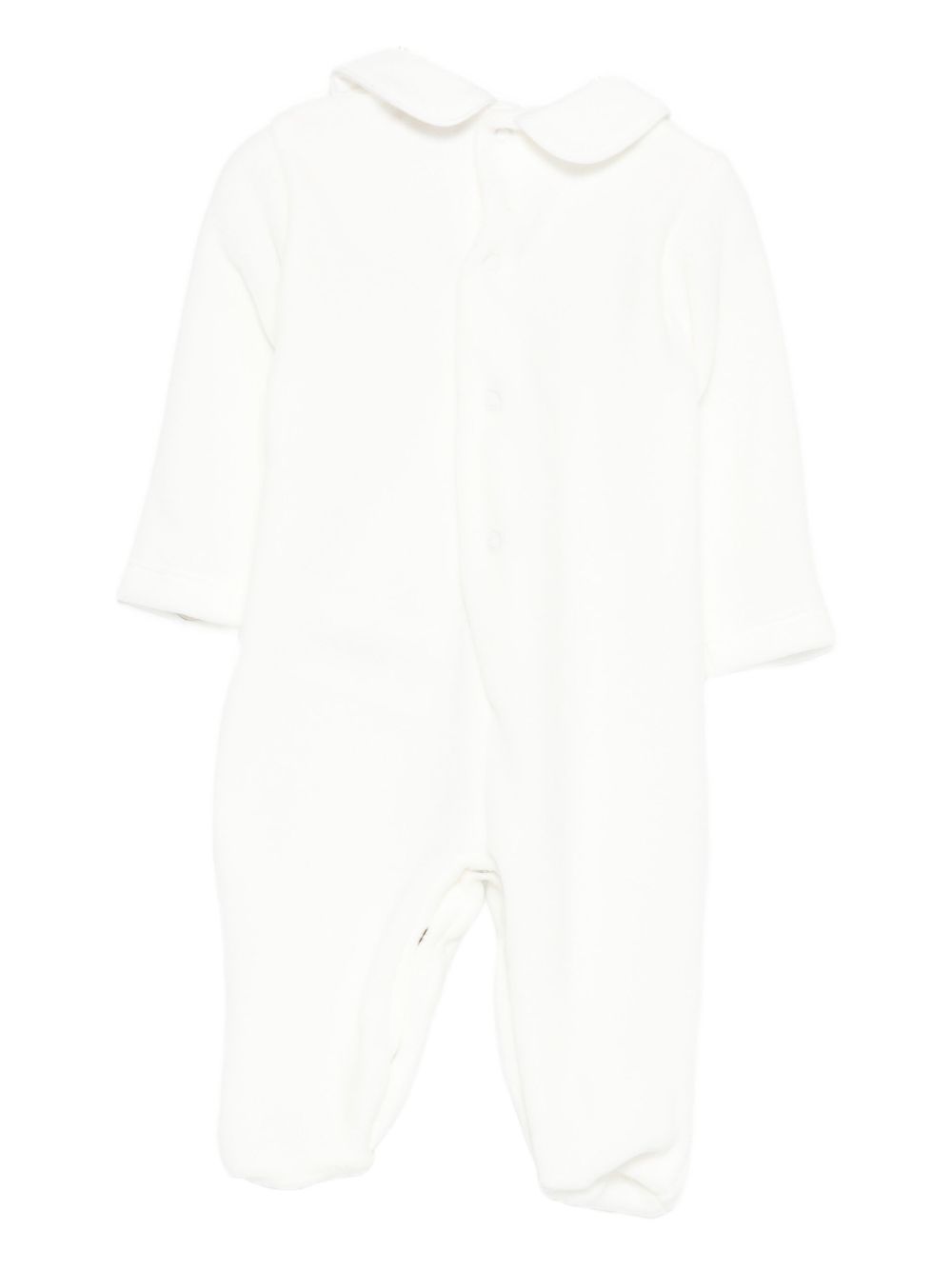 Tutina con logo ricamato CON0490 BIANCO NANAN KIDS
