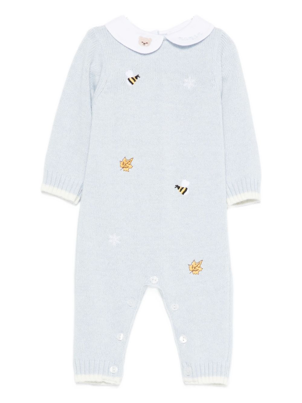 Tutina azzurra con ricamo I250090 AZZURRO NANAN KIDS