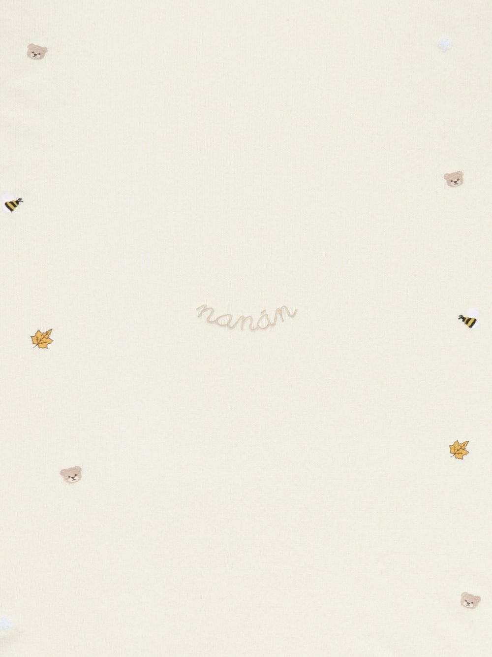 Coperta per Bambini Off-White con Logo Ricamato I25012 BIANCO NANAN KIDS
