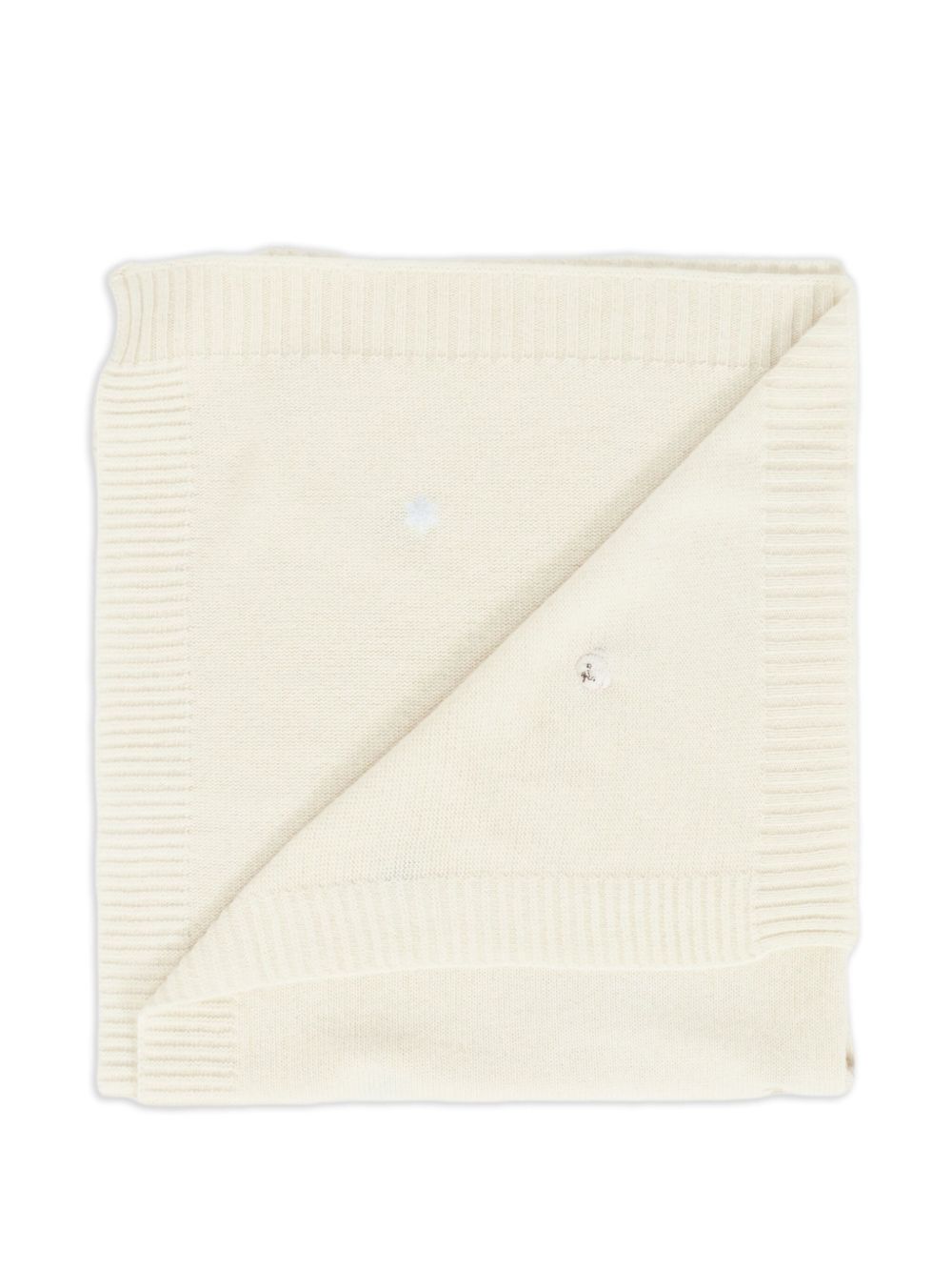 Coperta per Bambini Off-White con Logo Ricamato I25012 BIANCO NANAN KIDS