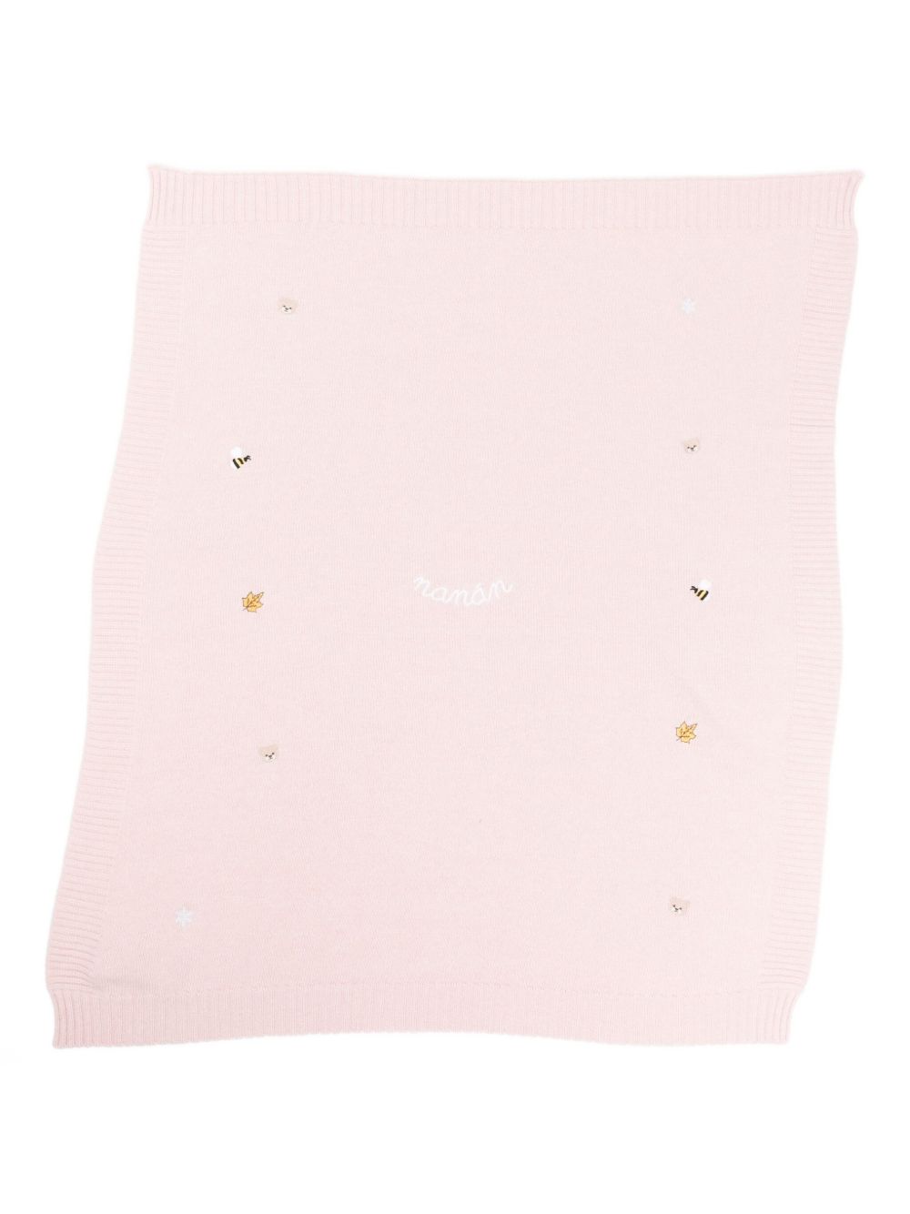 Sciarpa rosa chiaro con logo ricamato I25026 ROSA NANAN KIDS