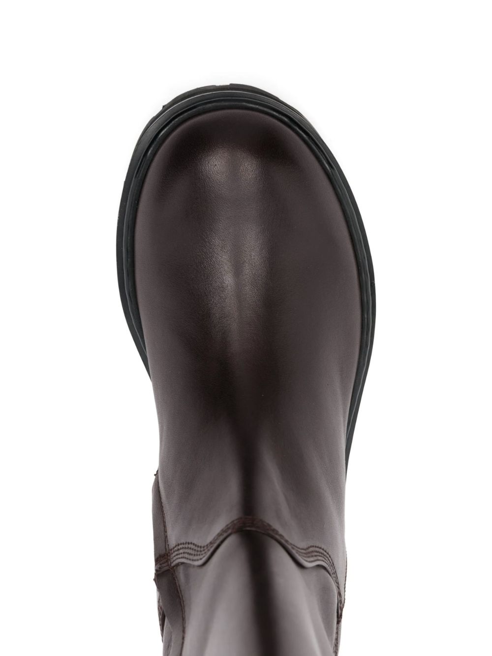 Stivali al ginocchio neri in pelle 8Y0135L048 B856 PATRIZIA PEPE