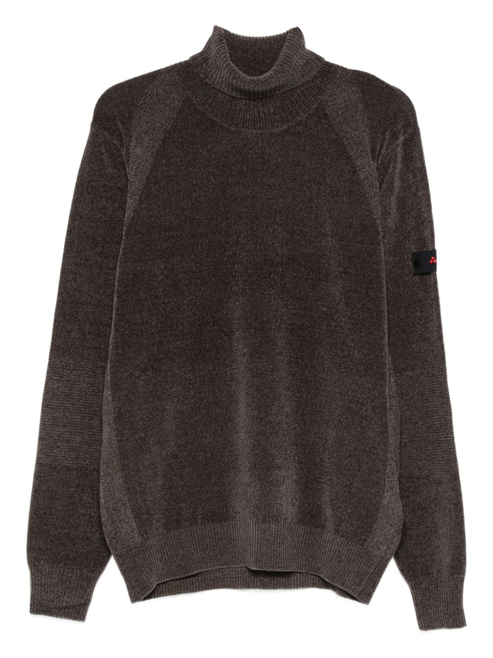 Maglione grigio con scollo arrotolato e logo Peuterey PEU525999011970 372 PEUTEREY