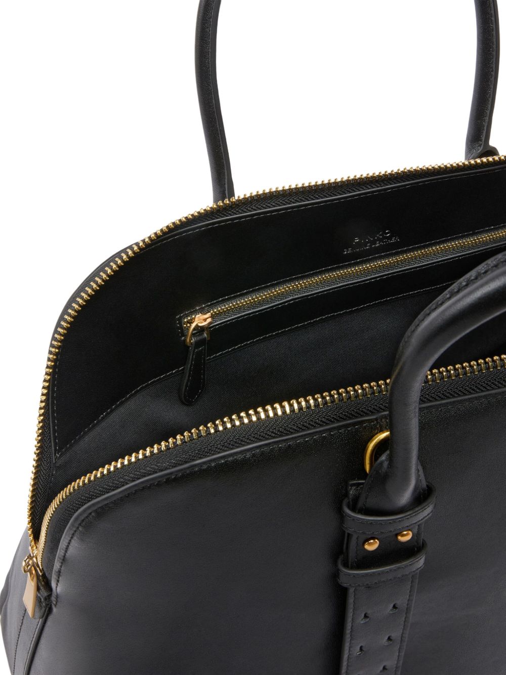 Borsa tote in pelle con chiusura a lucchetto 105172A0QO Z99V PINKO