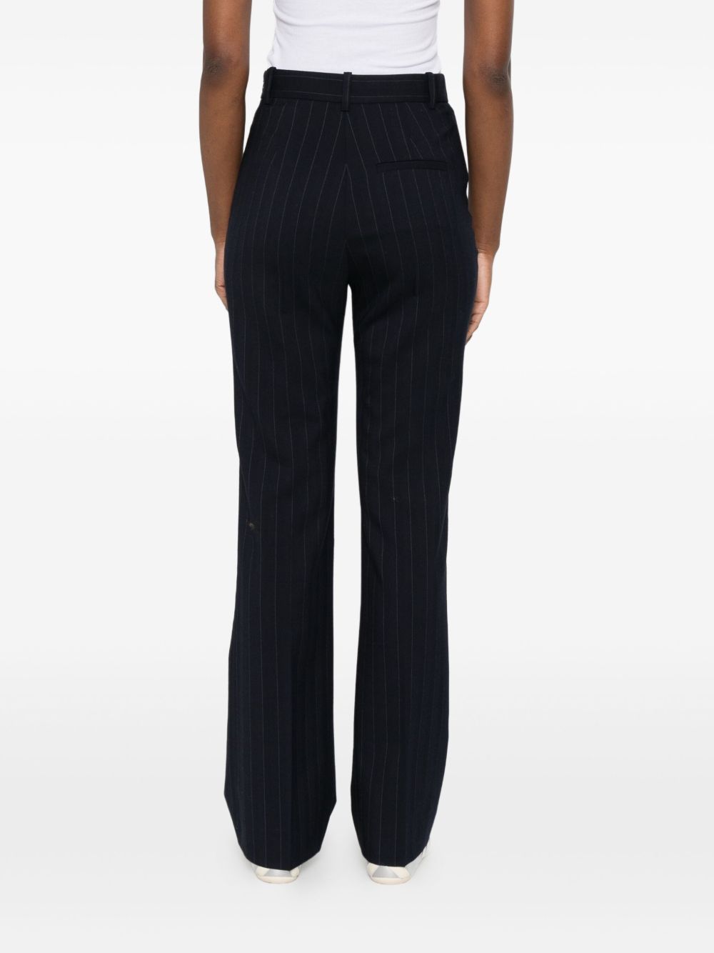 Pantaloni a righe in blu navy 105671A2QY EZ1 PINKO