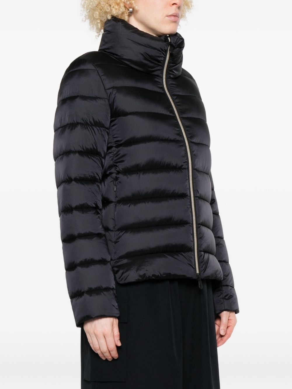 Giacca trapuntata con collo alto D30520WIRIS21 10000 SAVE THE DUCK